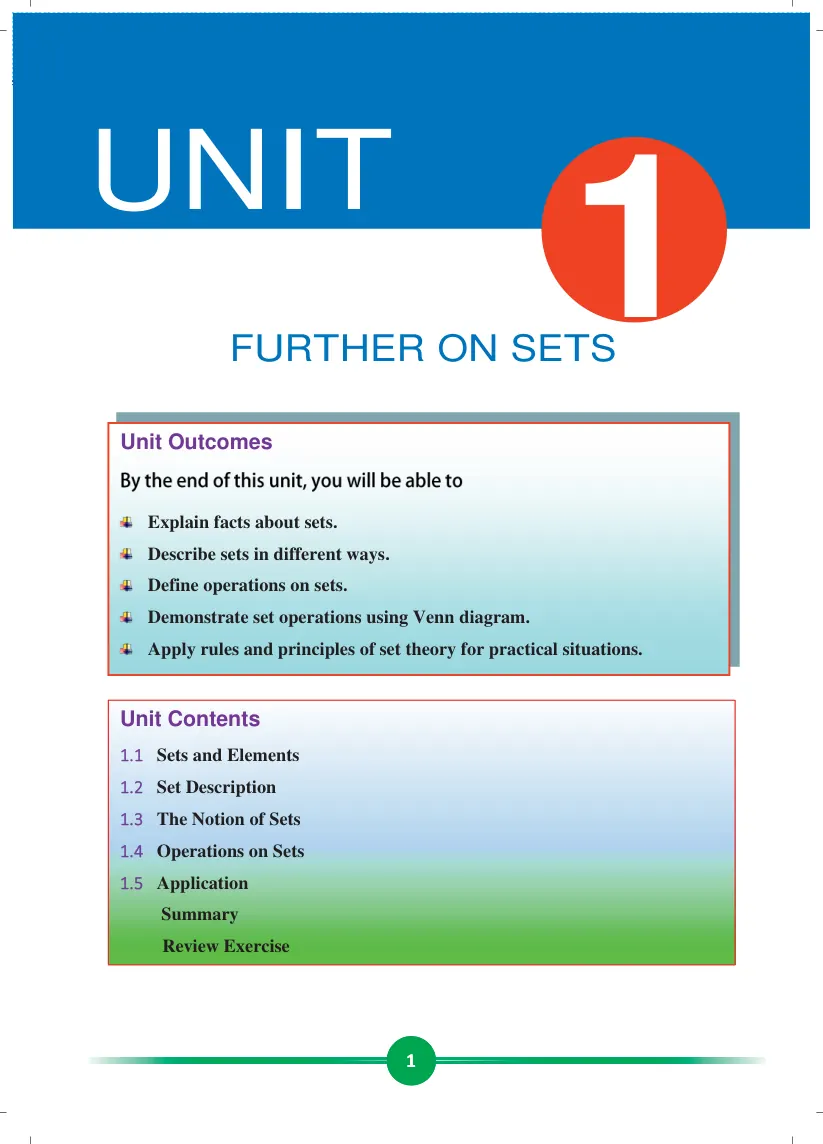 Grade 9 Mathematics Unit 1 page 1