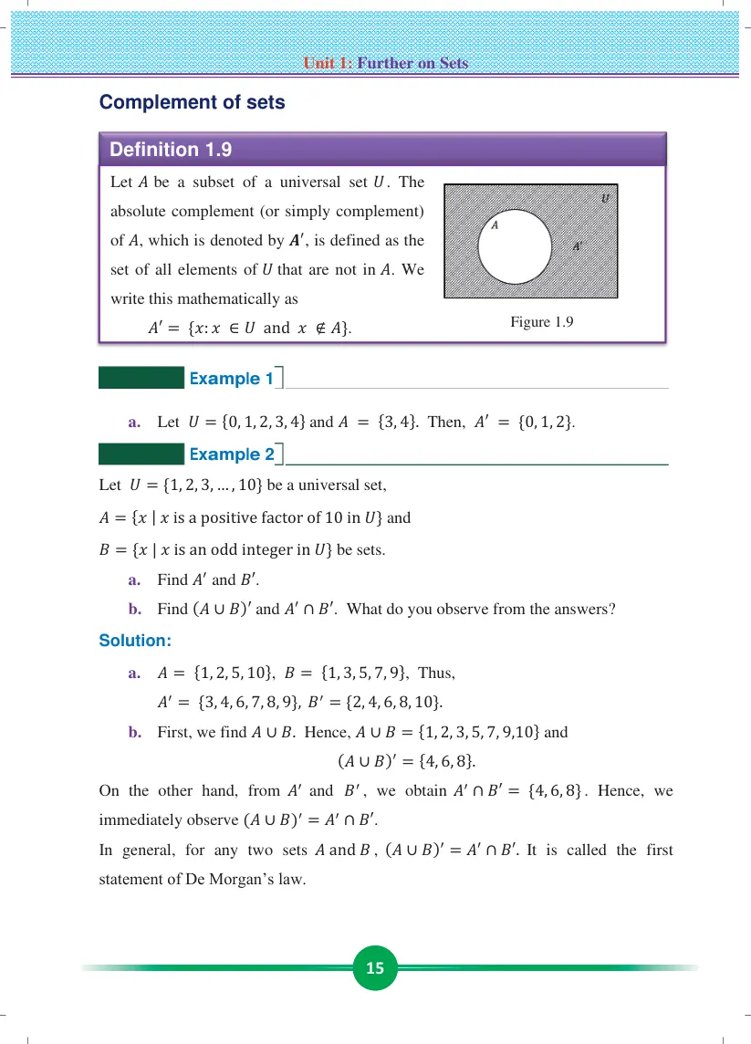 Grade 9 Mathematics Unit 1 page 15
